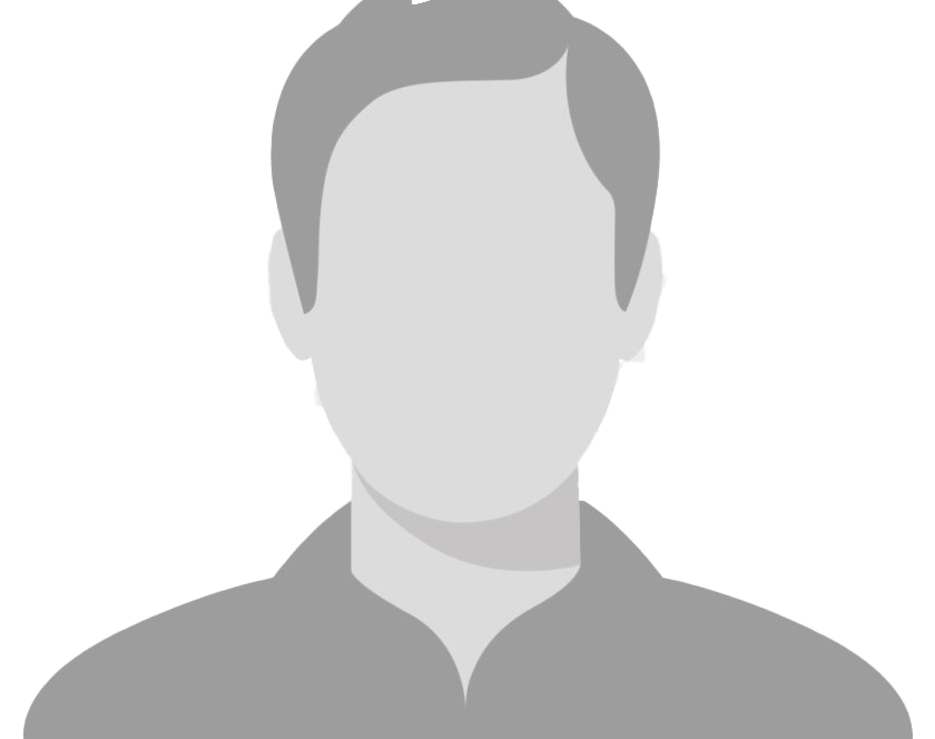 Silhouette of a person with neutral facial features in grayscale.